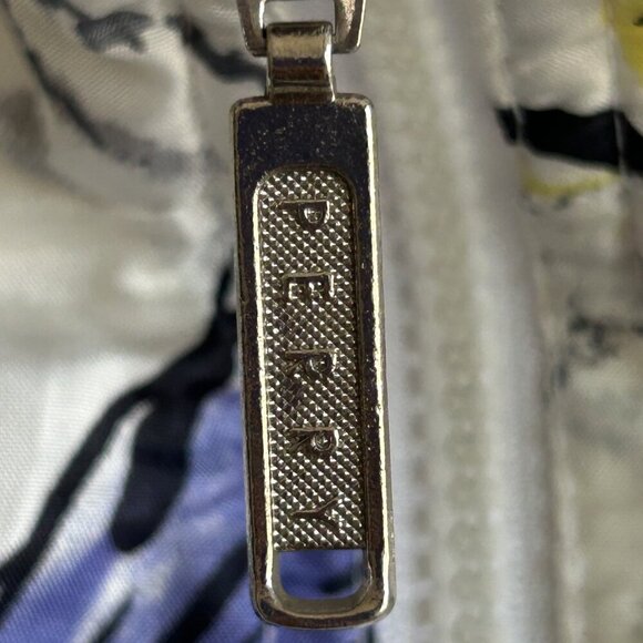 Vintage 90s Perry Sportswear Colorful Abstract Floral Bomber Jacket - Picture 9 of 12